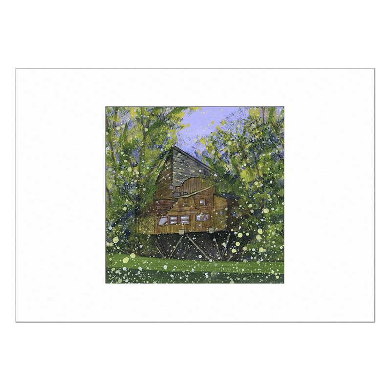 Alnwick Gardens- The Tree House Limited Edition Print with Mount